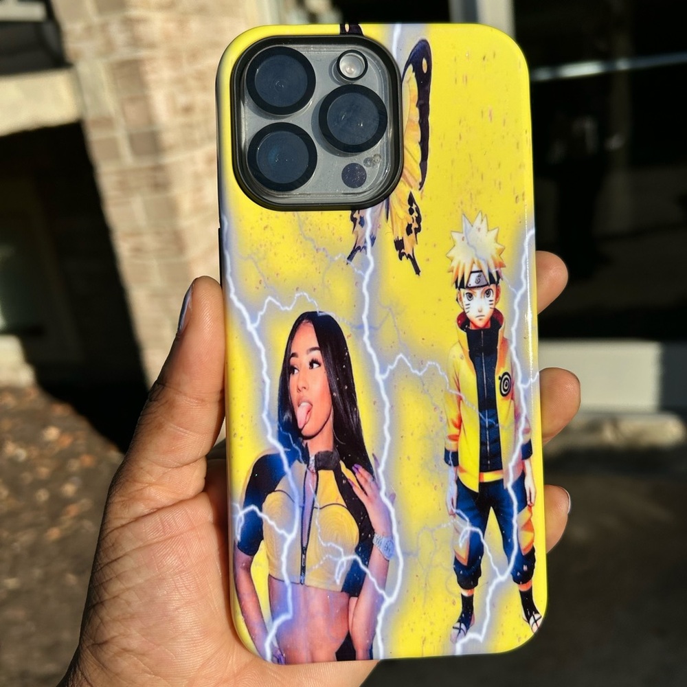 iPhone 15 pro max Rubi rose x naruto Tough glossy case